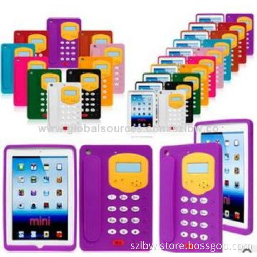 Fashionable Silicone Back Cover Cases for iPad Mini, Retail and Wholesale, Free Sample